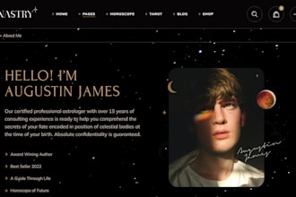 build spiritual website tarot reading website spiritual products ecommerce store