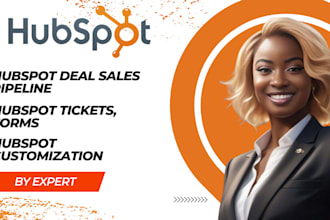 do your hubspot sales pipeline, ticket creation and resolution, contact import