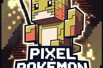 design a unique pokemon logo for your streamer and gamers