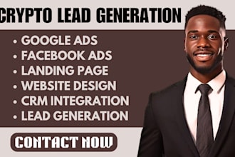 crypto promotion crypto currency lead generation facebook instagram youtube ads