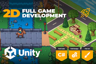 develop a complete 2d game in unity