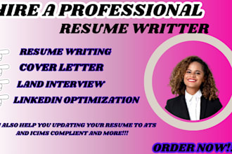 deliver professional resume writing and cover letter for executives or any field