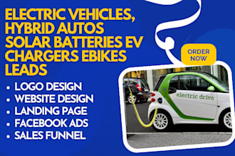 generate electric vehicles hybrid autos solar batteries ev chargers ebikes leads