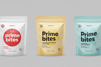 do pouch design, food packaging design, coffee, weed, snacks, mylar bag design