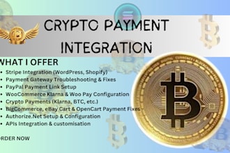 integrate shopify payment gateway stripe paypal klarna crypto payment gateway