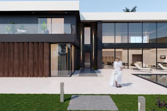 be your interior designer,commercial building, complex,facade render,walkthrough