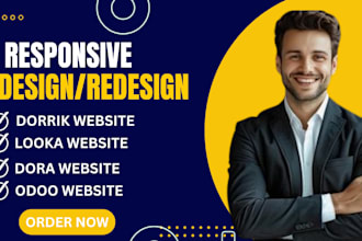 design responsive looka website dorrik website dora website
