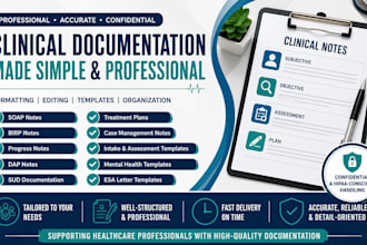 format, edit, and create professional clinical documentation templates
