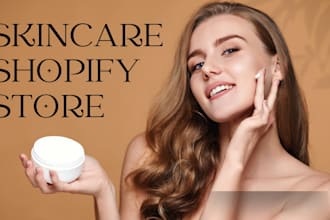 do skincare store design, skincare shopify store, skincare dropshipping shopify
