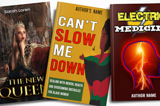 design an elegant and attractive kindle ebook cover or kdp book cover for amazon