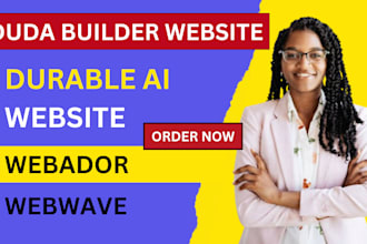 duda website duda builder durable ai durable website  webador webwave