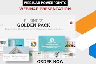 design webinar presentation, course slides, and video lectures