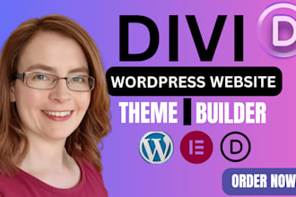 design responsive divi wordpress business website using divi theme