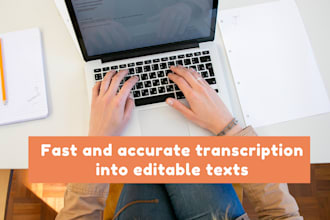 transcribe your scanned document PDF, handwritten or image
