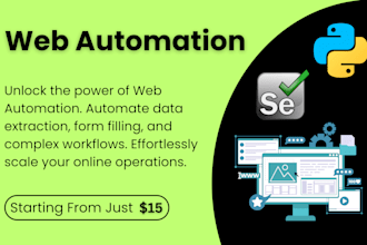 develop automation bot using python and selenium