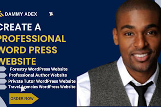 design stunning wordpress websites for forestry, tutors and travel agencies