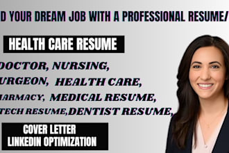 write an ats optimized medical, doctor, nursing, and healthcare resume