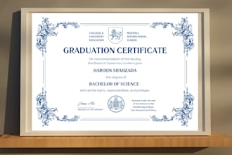 design custom awards and diploma certificates