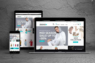 create a shopify clothing store, jewelry store, fashion store, skincare website
