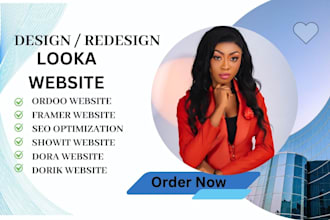 build dora website, framer website, looka website, dorik website, odoo