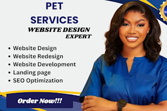 do pet care service website design and redesign, SEO for your website