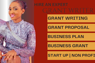 write a grant proposal application research business plan