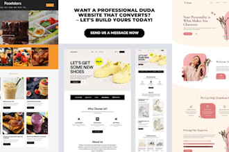 design a responsive website with duda, wix, webador, showit, odoo, or weebly