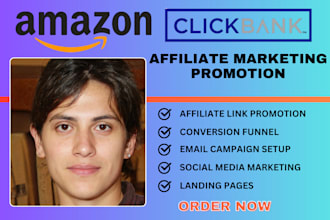 develop clickbank amazon website affiliate marketing link salesfunnel promotion
