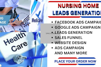 nursing home leads rehabilitation healthcare leads facebook ad google ad video