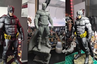 do 3d print in 8k and paint miniature toy action figurines warhammer board game