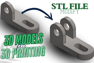 modify, fix, model stl files for 3d printing design