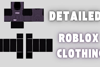 make high quality roblox clothing roblox ugc roblox avatar as your roblox artist