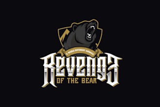 design good looking classic bear brewery logo