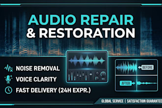 repair and clean your damaged audio