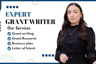 write a winning grant proposal, grant research and application, business plan