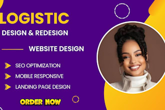 design logistics, trucking, dispatch, freight, moving company website