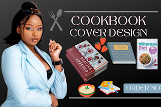 design a stunning and marketable cookbook cover for KDP, kindle, and print