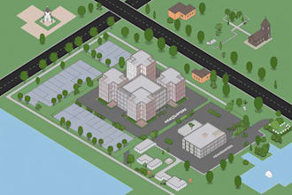 design a map or a site plan vector illustration