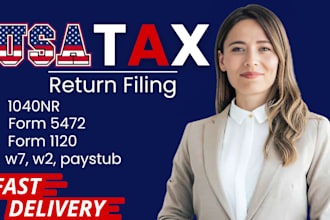 prepare efile usa tax returns us tax filing 1040 5472 1120 tax preparation cpa