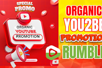 promote your youtube or rumble video to a real audience, SEO, social media promo