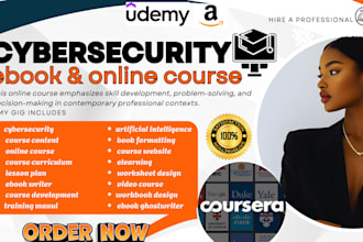 create elearning cybersecurity course video course course content online course