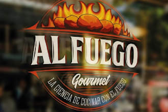 design awesome fresh mexican BBQ restaurant logo