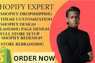 do shopify design, redesign, SEO, shopify clothing store