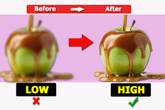 do upscale image or high resolution image professionally