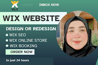 design and redesign wix website or wix ecommerce  and wix website development