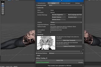 upload and edit your vrchat avatar