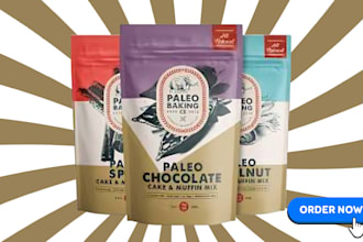 do product packaging design, pouch design, bag design and box design