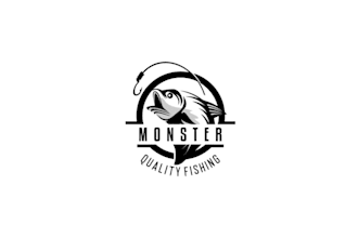 design outstanding animal and fishing logo with express delivery