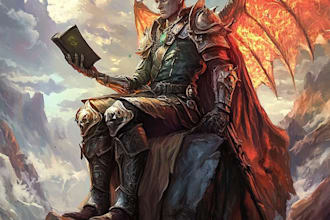made a dnd art, fantasy character, scifi, and dnd party