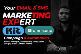 setup convertkit email, sms automation omnisend campaign kit email marketing
